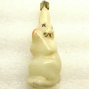 Old Antique Vintage USSR Glass Christmas Ornament Hare