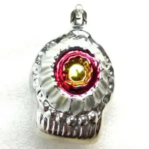 Old Antique Vintage USSR Glass Christmas Ornament