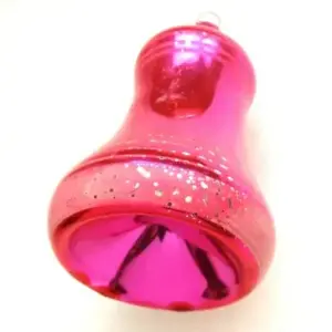 Vintage USSR Glass Christmas Ornament Bell