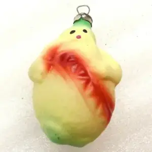 Vintage USSR Glass Christmas Tree Ornament Prince Lemon