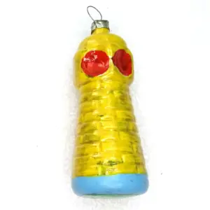 Vintage USSR Glass Christmas Ornament Lighthouse