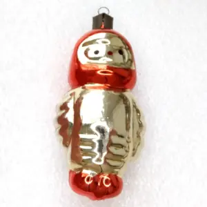 Antique Ukrainian Glass Astronaut Christmas Ornament