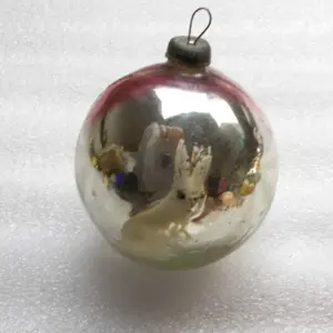 Antique Vintage Glass USSR Christmas Ornament Hare Ball