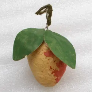 Old Antique Vintage Cotton USSR Christmas Ornament Pear