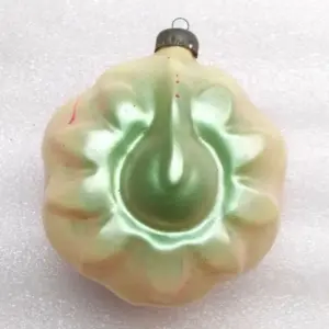 Antique Vintage Glass USSR Christmas Ornament Sunflower