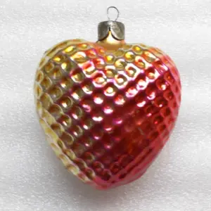 Old Antique Vintage Glass USSR Christmas Ornament Hearth
