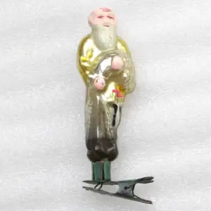 Antique Vintage Glass USSR Christmas Ornament Older &Sea