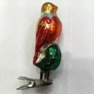 Vintage Glass Christmas USSR Ornament Magic Bird