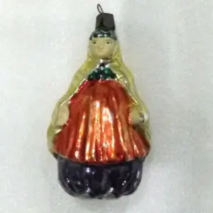 Vintage Glass Christmas USSR Ornament Boyarinya