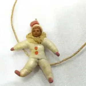 Vintage Cotton Russian Christmas Ornament Circus Boy