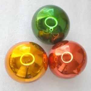 Set of 3 Antique GDR Vintage Glass Christmas Ornaments Balls