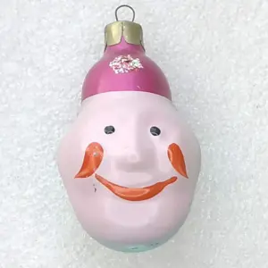 Antique Vintage Glass Christmas USSR Ornament Clown