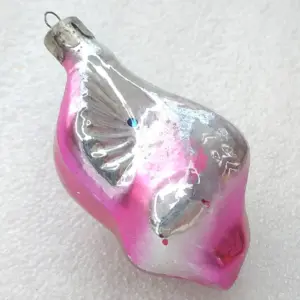 Antique Vintage Glass Christmas USSR Ornament Shell