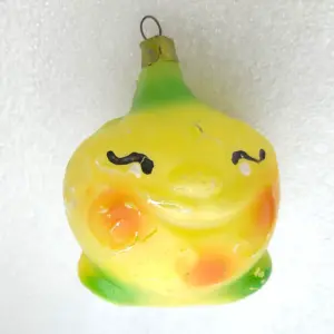 Old Antique Vintage Glass Christmas Ornament Kolobok