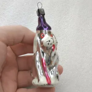 Antique Vintage Glass Christmas Ornament Hunter Dog