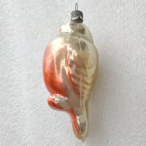 Antique Vintage Glass Christmas Ornament Bullfinch