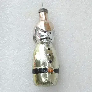 Antique Vintage Glass Christmas Ornament Firefighter