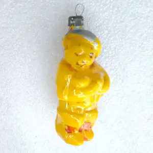Antique Vintage Glass Christmas Ornament Cat in Boots