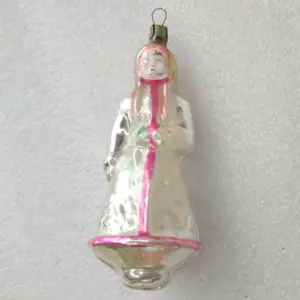 Antique Vintage Glass Christmas Ornament Snowmaiden