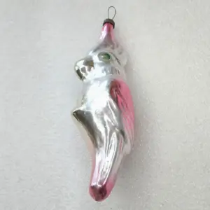 Antique Vintage Glass USSR Christmas Ornament Parrot