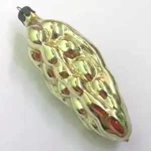 Vintage USSR Glass Christmas Ornament Wheat