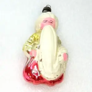 Vintage Glass USSR Christmas Ornament Sultan