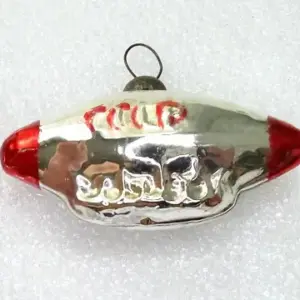 Vintage USSR Glass Christmas Ornament Dirigible