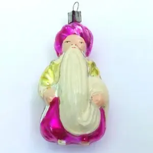 Vintage USSR Glass Christmas Ornament Old Sultan