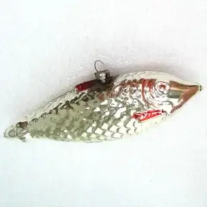 Old Fish Vintage USSR Glass Christmas Ornament
