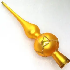 Ukrainian Glass Christmas Ornament on Top