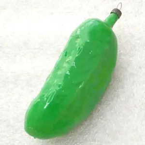 Antique Vintage Russian Glass Christmas Tree Ornament Old Pickle
