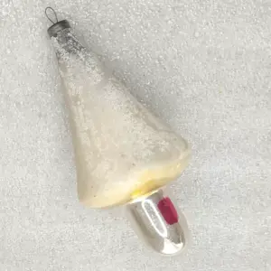 Antique Vintage Mercury Glass Christmas Tree Ornament House