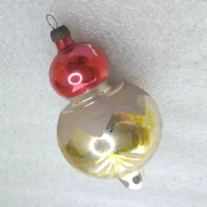 Antique Vintage Mercury Glass Christmas Ornament Old Decor