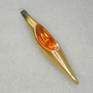 Vintage Silver Glass Christmas Tree USSR Ornament Icicle