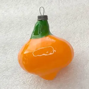 Vintage 1960s Glass Christmas Ornament Soviet Old Onion