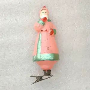 Vintage Glass Christmas USSR Ornament Kokovanya