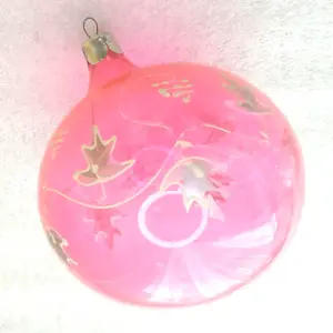 Vintage Glass Christmas USSR 1960s Ornament Ball