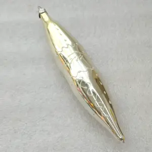 Vintage Silver Glass Christmas USSR Ornament Icicle