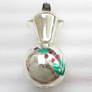 Vintage Glass USSR Christmas Ornament Big Old Jug