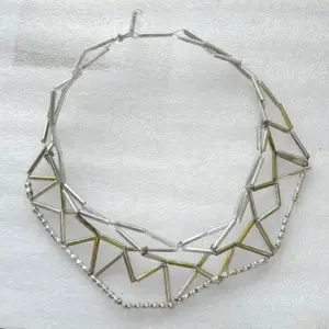 Antique Vintage Tube Glass Christmas Ornaments USSR Necklace
