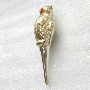 Antique Vintage Mercury Glass Christmas USSR Ornaments Parrot