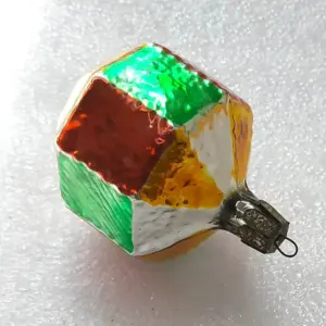 Antique Vintage Mercury Glass Christmas USSR Ornament Carousel