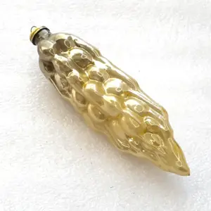 Antique Vintage Silver Glass Christmas USSR Ornaments Decor Ear of Wheat