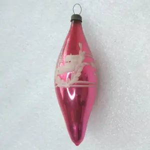 Vintage Christmas Mercury Glass Ornament USSR Tree Antique Decor Old Icicle