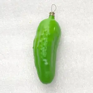 Vintage Christmas Glass Ornament USSR Antique Pickle