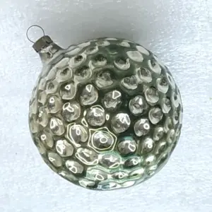 Vintage Mercury Glass GDR Christmas Tree Ornament Decor Old Ball