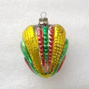Antique Vintage USSR Mercury Glass Christmas Old Tree Ornament