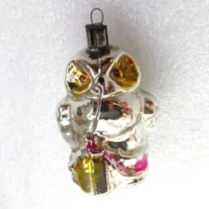 Old Antique Vintage Glass Christmas Ornament Owl