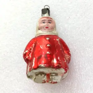 Old Antique Vintage Glass Christmas Toy Ornament Girl
