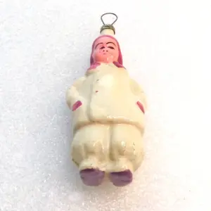 Old Antique Vintage Glass Christmas Ornaments Woman